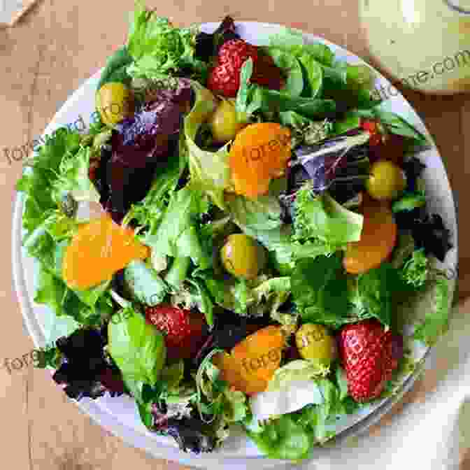 A Colorful And Vibrant Leafy Green Salad Adorned With Fresh Berries And A Tangy Vinaigrette. Best Green Eats Ever: Delicious Recipes For Nutrient Rich Leafy Greens High In Antioxidants And More (Best Ever 0)