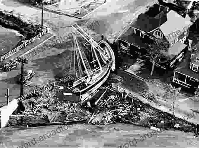 A Dramatic Photograph Capturing The Aftermath Of The Hurricane Of 1938, Revealing The Devastating Storm Surge And Flooding That Ravaged Coastal Communities. Historic Storms Of New England (Annotated): Breathtaking Accounts Of Powerful Storms On Land And Sea (Tales Of Old New England)