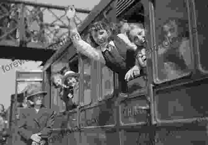 A Group Of Children Wave Goodbye From A Train Window, Their Faces Filled With A Mix Of Excitement And Anticipation. The Gift Of A Radio: My Childhood And Other Train Wrecks