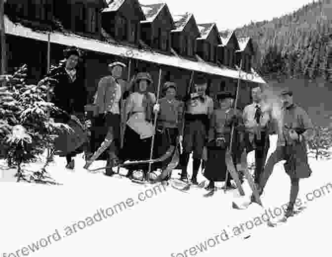 A Group Of Skiers Posing For A Photo In The Early 1900s New Hampshire On Skis (Images Of Sports)