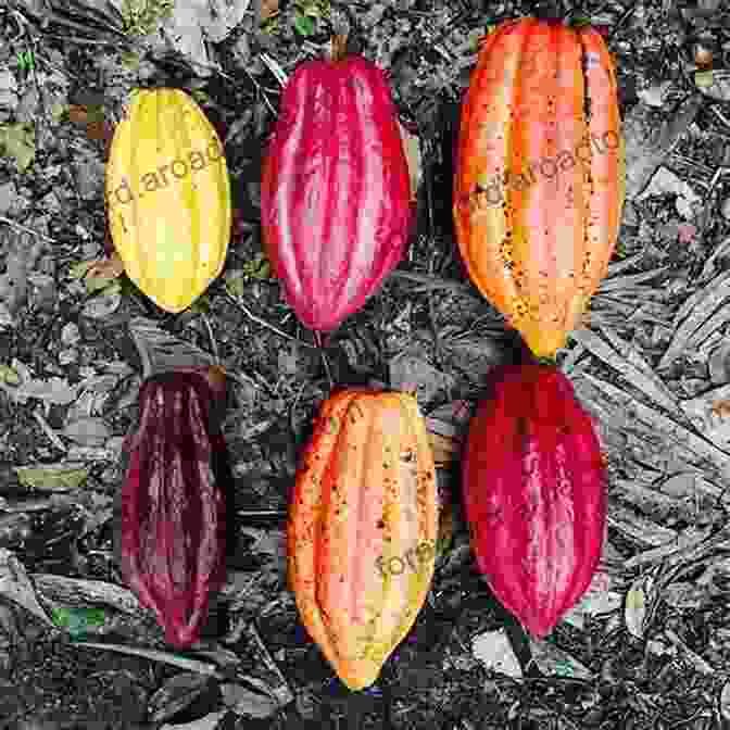 A Lush Cacao Tree Laden With Ripe Pods, A Symbol Of Chocolate's Origins. Grandpa Cacao: A Tale Of Chocolate From Farm To Family