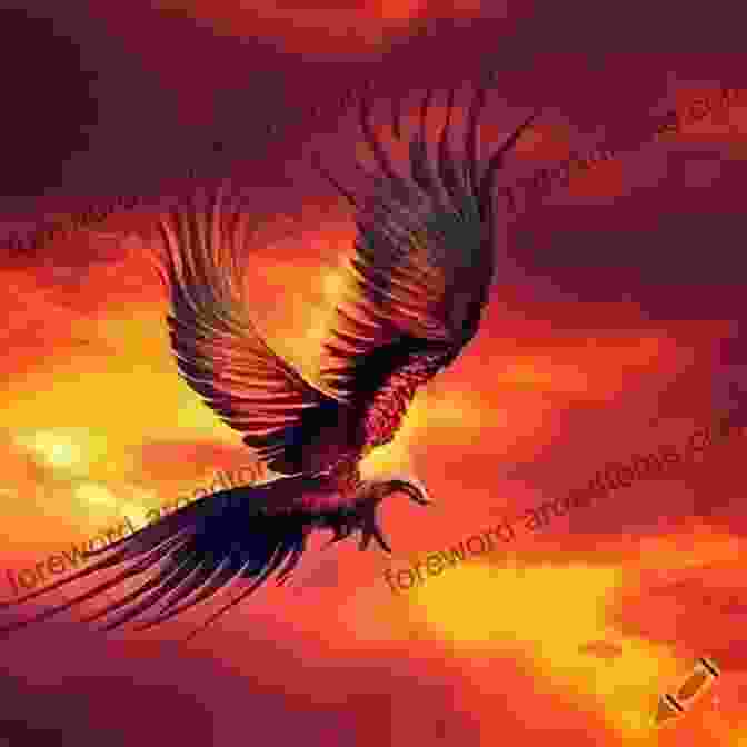 A Majestic Phoenix Soaring Through The Sky, Symbolizing Amelia's Triumph Through The Fire E S Wynn