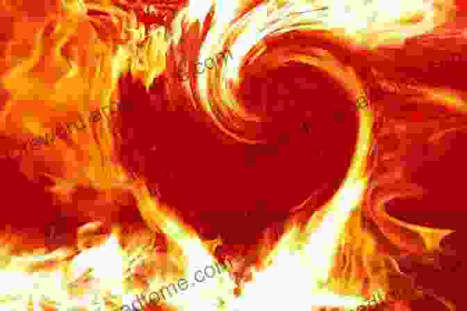 A Vibrant Image Of A Heart Enveloped In Flames, Symbolizing The Passion And Purpose Ignited Within A Heart On Fire: Rediscovering Devotion To The Sacred Heart Of Jesus