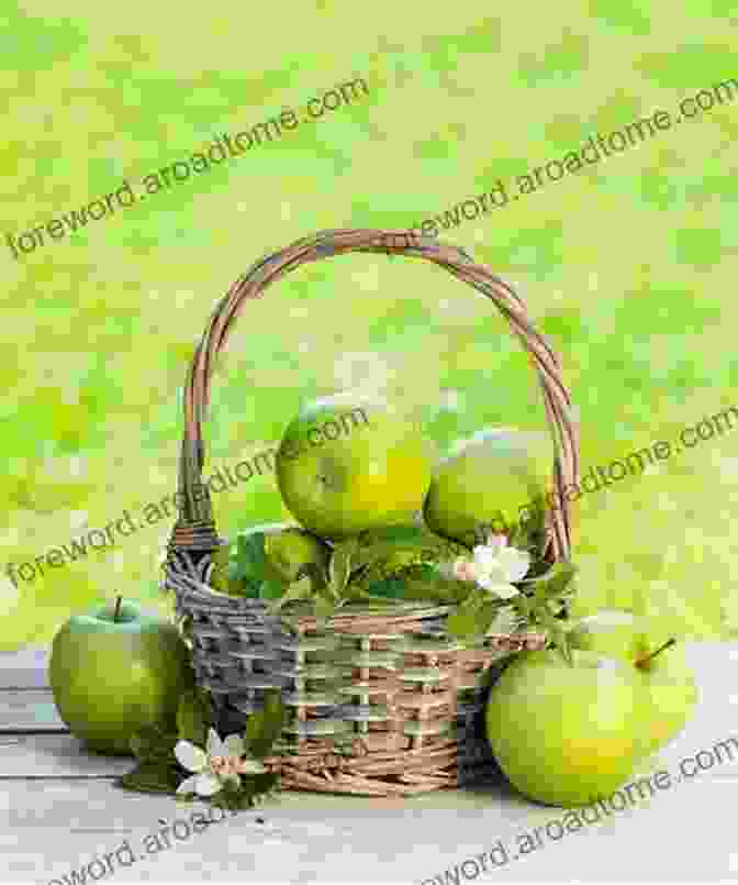 A Young Fox Holds A Basket Of Red Apples In A Lush Green Meadow Apples For Little Fox Ekaterina Trukhan