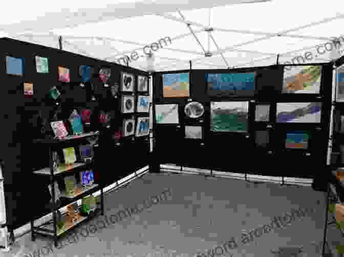 An Artist Selling Their Art At A Fair How To Get Exposure For Your Art: The Complete Guide To Get Your Art Noticed