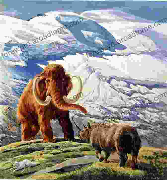 Drawing Of A Mammoth And Woolly Rhinoceros In A Pleistocene Landscape Pleistocene Environments In The British Isles