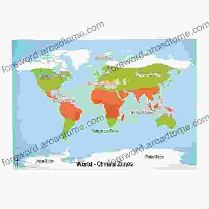 Earth's Climate Zones Map The Earth S Climate Zones Meteorology For Kids Grade 5 Children S Weather