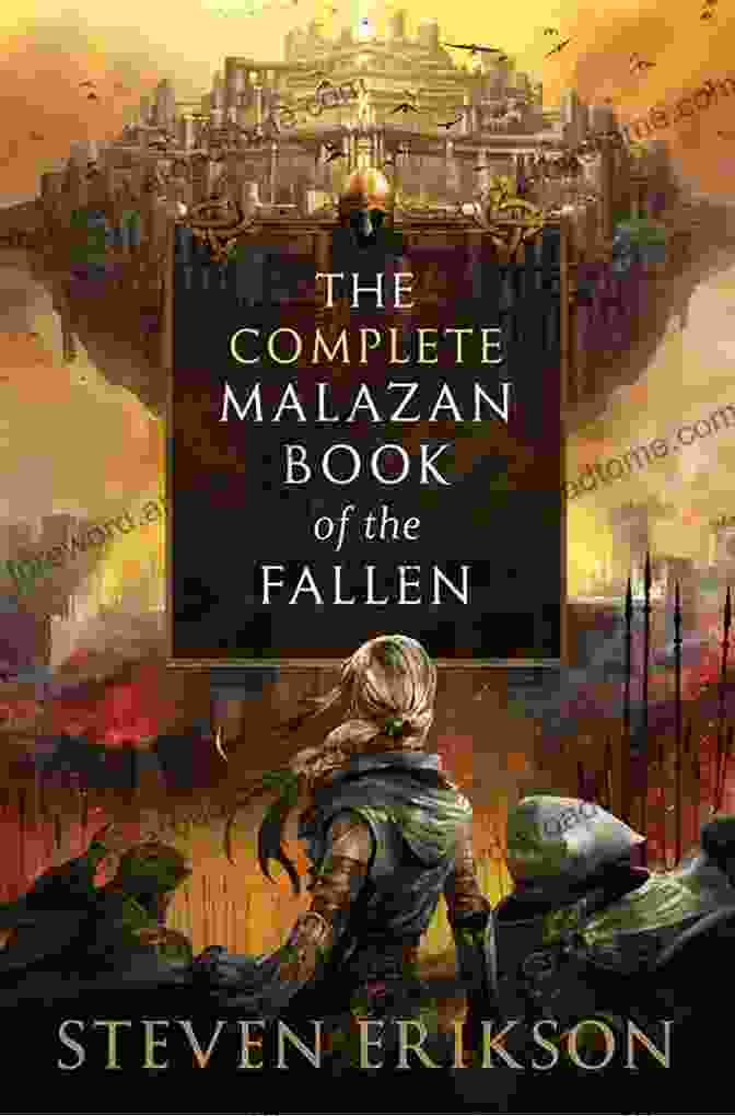 Eight Of The Malazan Fallen Book Cover, Featuring A Panoramic View Of A Vast And War Torn Landscape With A Group Of Soldiers In The Foreground. Toll The Hounds: Eight Of The Malazan Of The Fallen