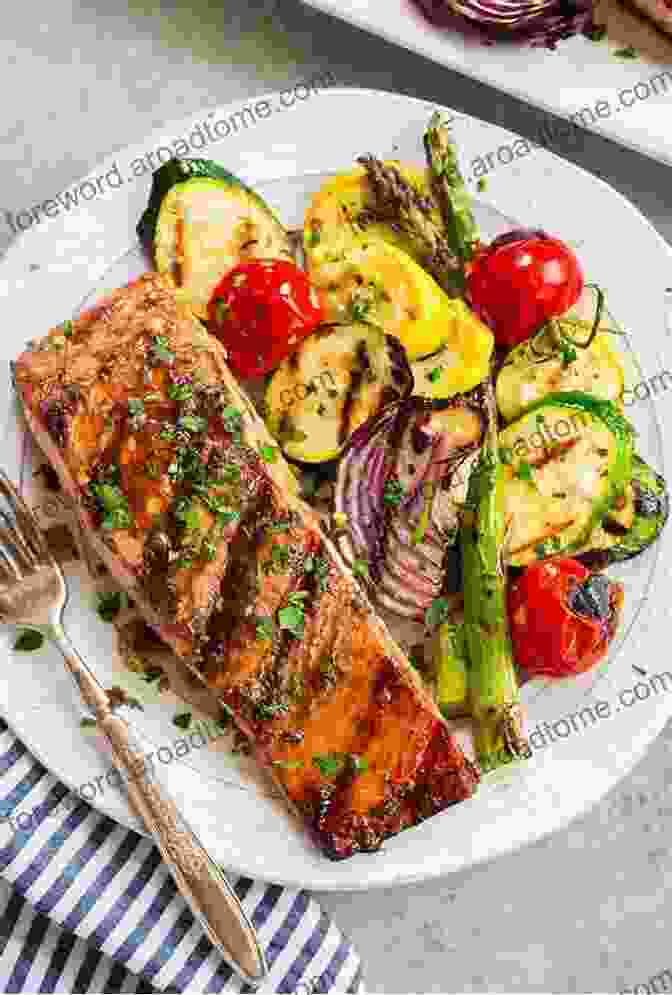 Grilled Salmon With Roasted Vegetables For A Protein Rich Dinner Keto Copycat Recipes: A Simple Way To Make Healthy Dishes: Keto Copycat Recipes