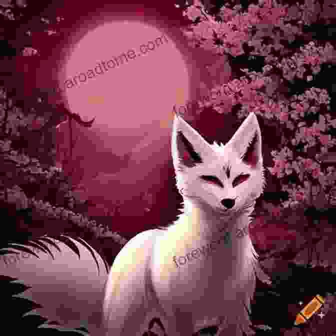 Illustration Of Kitsune And Yagi Surrounded By Japanese Cherry Blossoms Fox And The Goat Kitsune To Yagi Children S Picture English Japanese (Bilingual Edition)