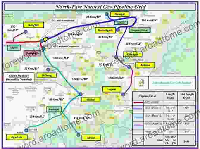 Image Of A Detailed Pipeline Planning Route Map Pipeline Planning And Construction Field Manual