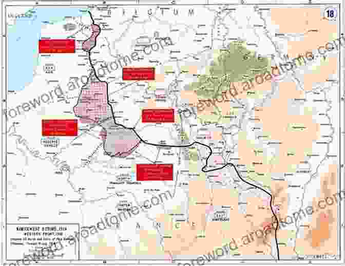 Map Of The Ludendorff Offensive The German Army On Campaign 1914 1918: Rare Photographs From Wartime Archives (Images Of War)